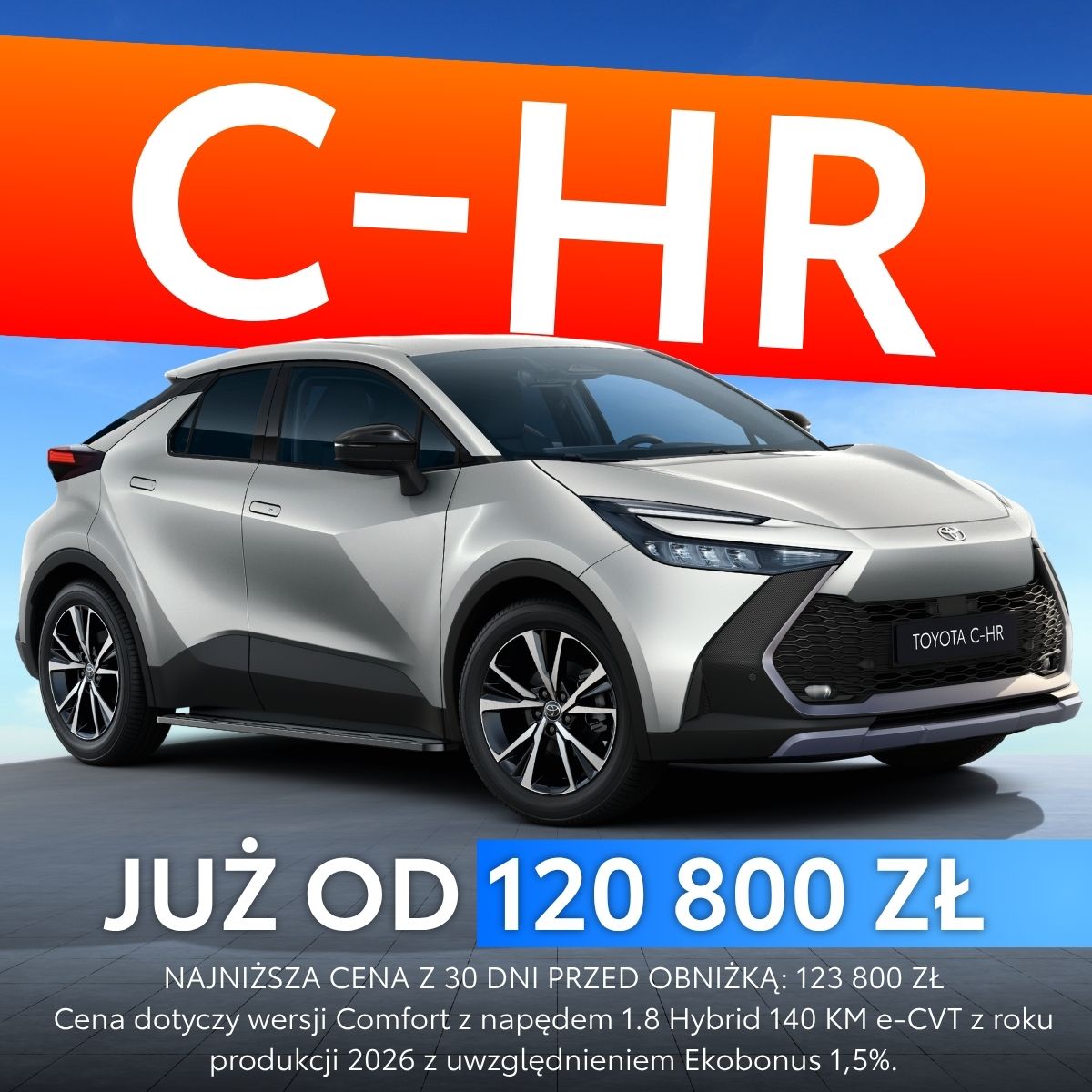 Toyota C-HR Hybrid — grafika Wyprzedaży Rocznika 2026, Toyota Częstochowa